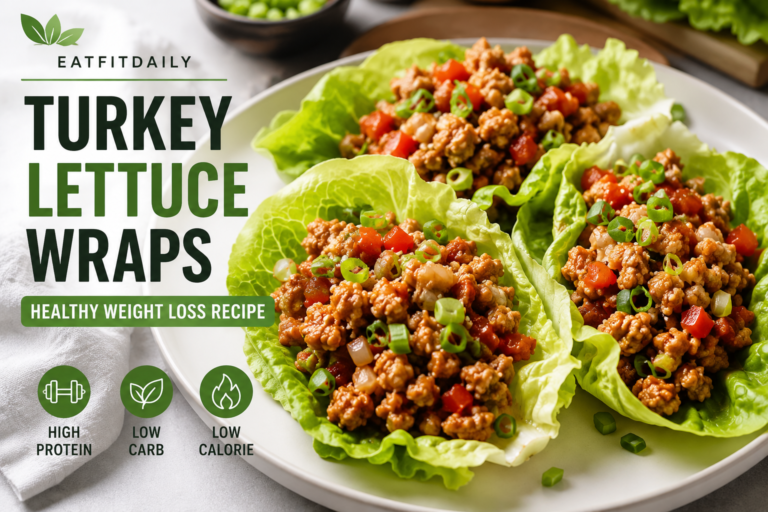 Turkey Lettuce Wraps – Healthy Weight Loss Recipe